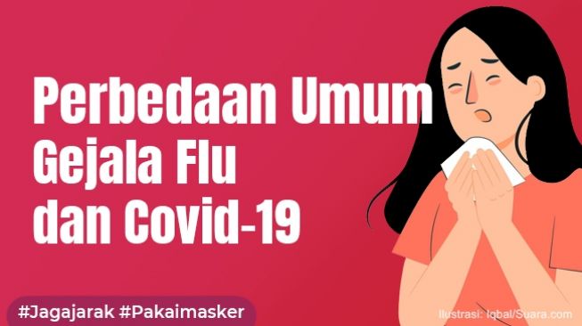 INFOGRAFIS: Perbedaan Umum Gejala Flu dan Covid-19