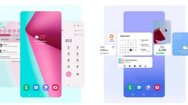 Ilustrasi Samsung One UI 4. (Samsung)