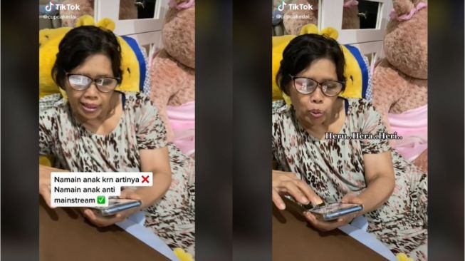 Viral Ibu Beri Nama Ini ke Anak Biar Mudah saat Sekarat (tiktok.com/cupcakedai_)