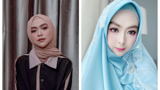 Adu Gaya Makeup Ria Ricis Vs Shindy Kurnia. [Instagram/riaricis & Instagram/dr.shindyputri_]