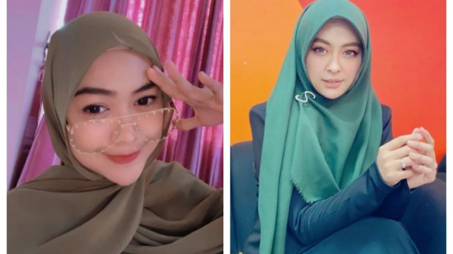 Adu Gaya Makeup Ria Ricis Vs Shindy Kurnia. [Instagram/riaricis & Instagram/dr.shindyputri_]