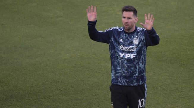 Megabintang Timnas Argentina, Lionel Messi. [Andres Larrovere / AFP]