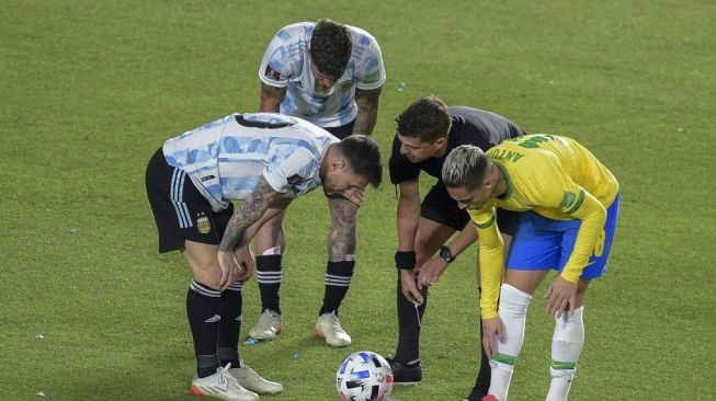 Hasil Kualifikasi Piala Dunia 2022 Zona Conmebol: Brasil vs Argentina Imbang, Chile Keok