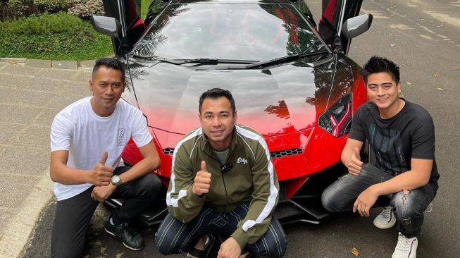 Lamborghini Aventador milik Raffi Ahmad yang sempat terbakar kini kembali seperti baru. [Instagram]