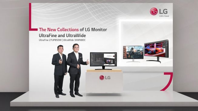 Peluncuran LG UltraFine dan UltraWide virtual, Kamis (18/11/2021). [LG Electronics Indonesia]