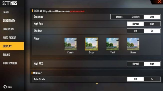 Pengaturan tampilan terbaik Free Fire versi PC. [Sportskeeda]