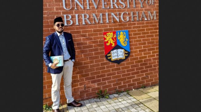 Amar Alfikar di University of Birmingham, Inggris. [Foto: IG amaralfikar/captured]