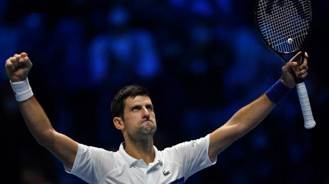 Petenis Serbia, Novak Djokovic. [Marco BERTORELLO / AFP]