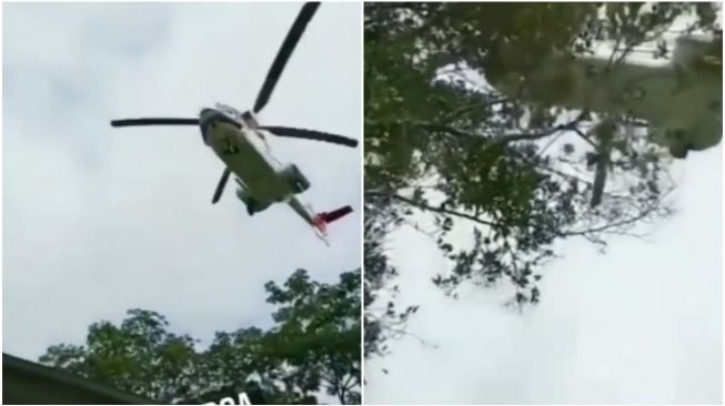 Viral Warga Perekam Video Helikopter Rombongan Presiden Jokowi Alami Nasib Nahas