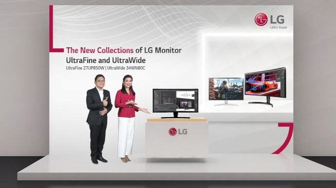 Peluncuran LG UltraFine dan UltraWide virtual, Kamis (18/11/2021). [LG Electronics Indonesia]