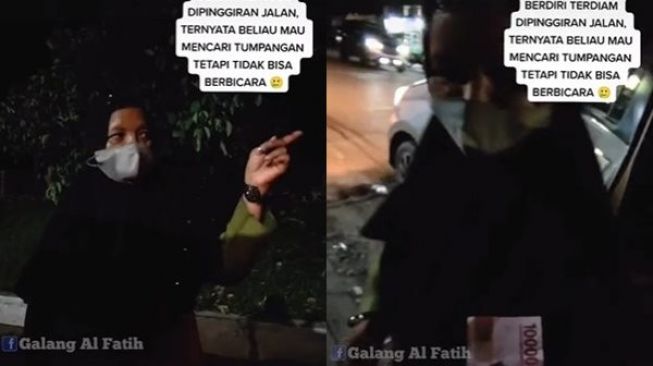 Viral Cowok Lihat Seorang Ibu Diam di Pinggir Jalan Jam 1 Pagi. (TikTok)