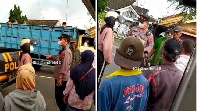 Heboh Pemotor Wanita Ngeyel Tak Mau Diajak Damai Usai Tabrak Becak, Polisi Bertindak