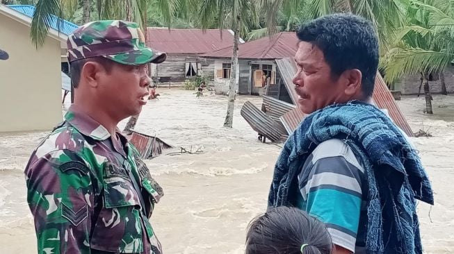 Sungai Asahan Meluap, 1.618 Rumah di Labura Direndam Banjir Kiriman