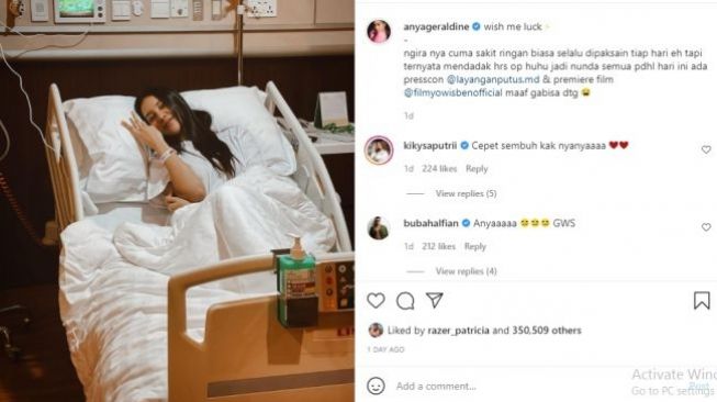 Anya Geraldine Dilarikan ke Rumah Sakit dan Dioperasi, Sakit Apa?