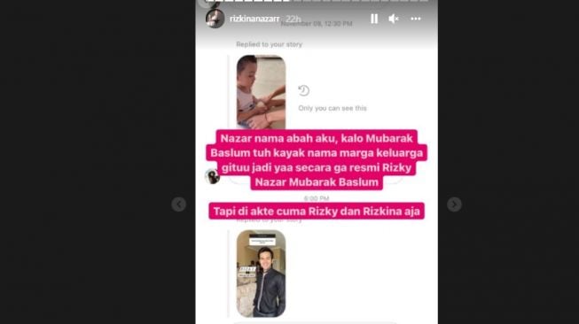 Nama Rizky Nazar. [Instagram/rizkinanazarr]