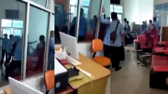 Video Pegawai PDAM di Pesisir Selatan Adu Jotos Viral di Media Sosial