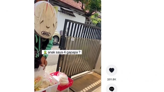 Viral Pengemudi Ojol Ambil Bantuan Sesuai Jumlah Anak, Menyentuh Hati Warganet