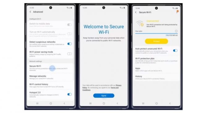 Sistem keamanan Samsung, Secure Wi-Fi. [Samsung Indonesia]