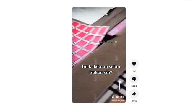 Karpet bergerak sendiri. [TikTok]