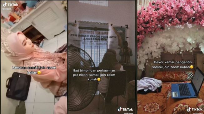 Curhat Pengantin Wanita Menikah sambil Kuliah (tiktok.com/@stiqmh)