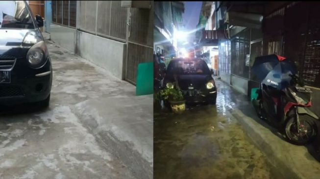 Derita Punya Tetangga Arogan, Parkir Mobil Sembarangan Plus Jalan Dicor Setinggi 15 Cm