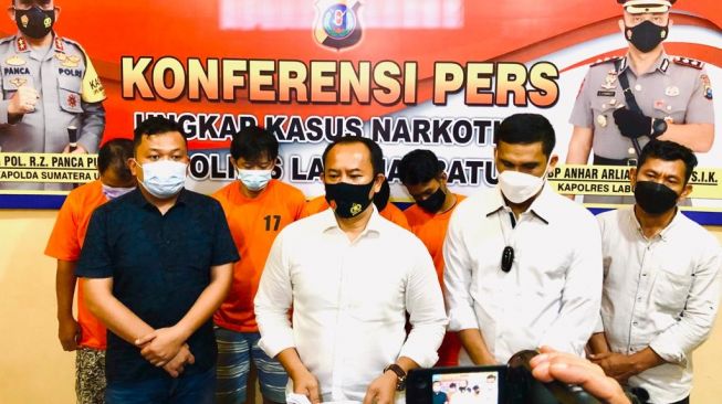 Polres Labuhan Batu Ringkus 4 Bandar Narkoba Lintas Provinsi