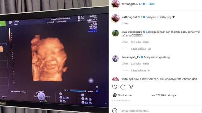 Unggahan Raffi Ahmad [Instagram/@raffinagita1717]