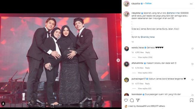 Postingan Rizky Billar (instagram.com)