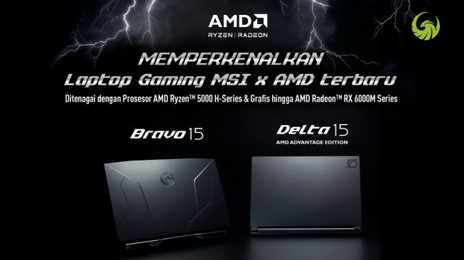 MSI Luncurkan Laptop Gaming Delta 15 dan Bravo 15 Terbaru Bertenaga AMD