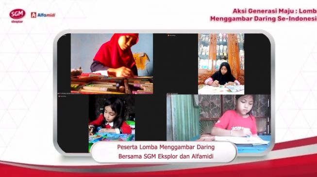 Pecahkan Rekor MURI, Lomba Menggambar Virtual Meriahkan Peringatan Hari Anak Sedunia