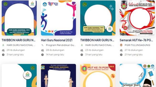 20 Link Download Twibbon Hari Guru Nasional 2021