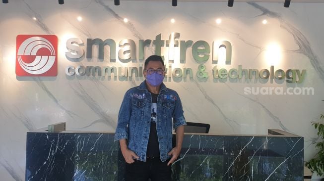 Djoko Tata Ibrahim, Deputy CEO Smartfren. [Suara.com/Dythia Novianty] 