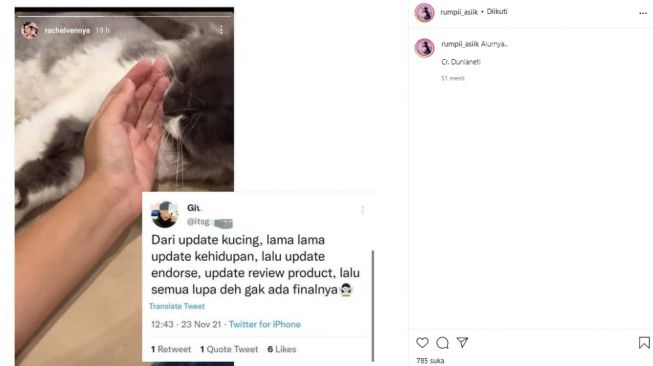 Rachel Vennya mulai update Instagram Story (instagram.com)