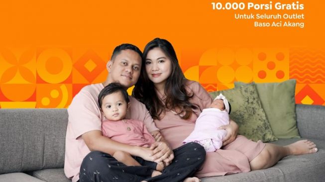 Anak Kedua Lahir, Arief Muhammad Beri Promo Rp 1 Baso Aci Akang 10.000 Porsi