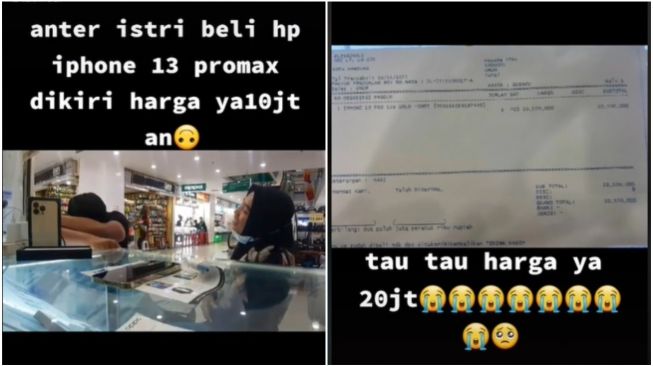 Antar Istri Beli HP Baru, Pria Ini Lemas Lihat Harganya 2 Kali Lipat dari Perkiraan (TikTok)