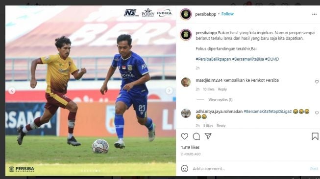 Tersungkur di Kandang Sendiri, Persiba Balikpapan Terancam Degradasi