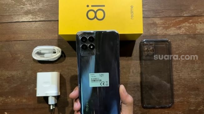 Realme 8i. [Suara.com/Dicky Prastya]