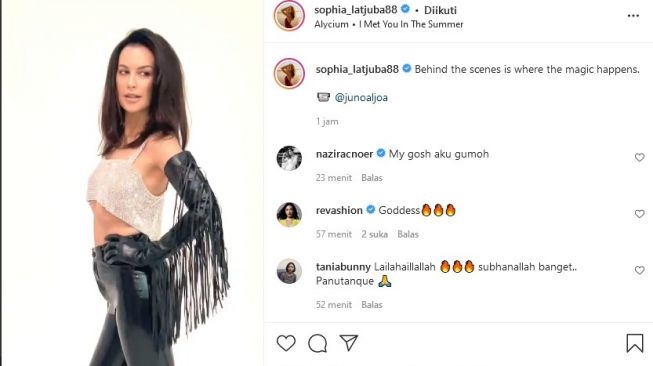 Sophia Latjuba seksi. [Instagram]