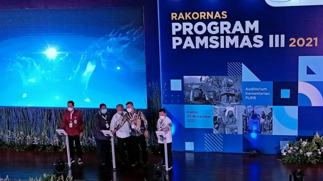 Buka Rakornas Pamsimas III 2021, Menteri PUPR: Kalau Program Tak Berfungsi, Laporkan!