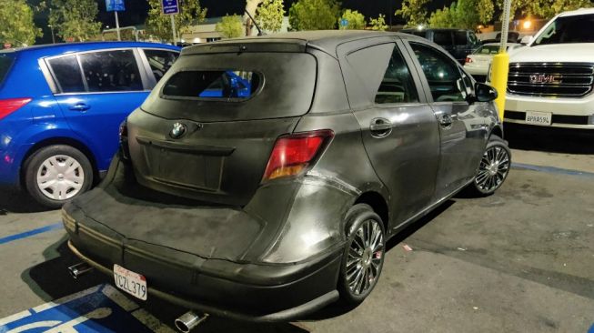 Modifikasi Toyota Yaris dengan desain yang cukup nyeleneh (Carscoops)