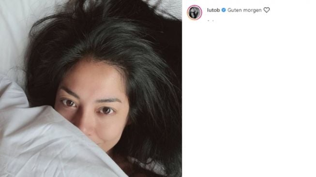 Pesona Lulu Tobing bangun tidur. (Instagram/@lutob)