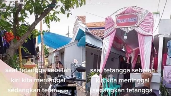 Viral Tenda Pernikahan dan Tenda Orang Meninggal Blokir Jalan, Warga Bingung Bantu Siapa