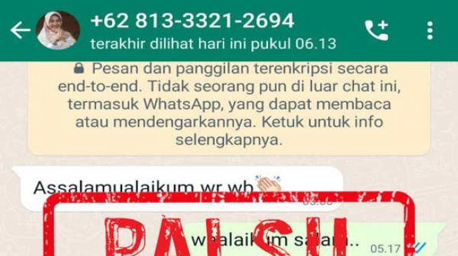 Awas! Ada Akun WhatshApp Mengatasnamakan Bupati Klaten Minta Sumbangan