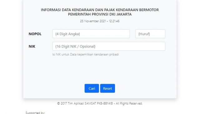 Cek Pajak Kendaraan