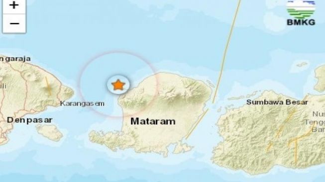 Gempa M3,6 di Lombok Utara Terasa hingga Karangasem