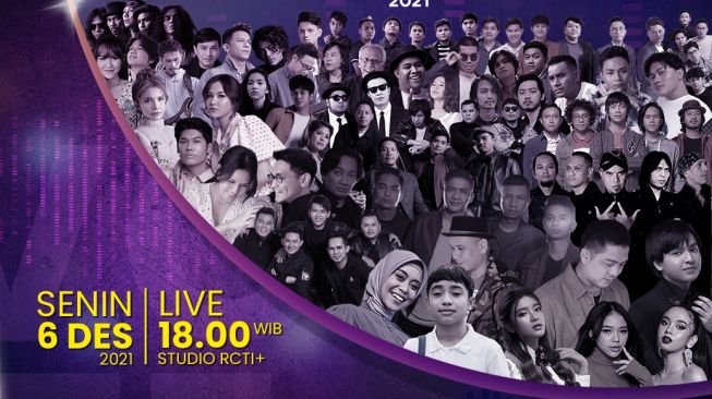 Para nominator di ajang Indonesian Music Awards (IMA) 2021. 