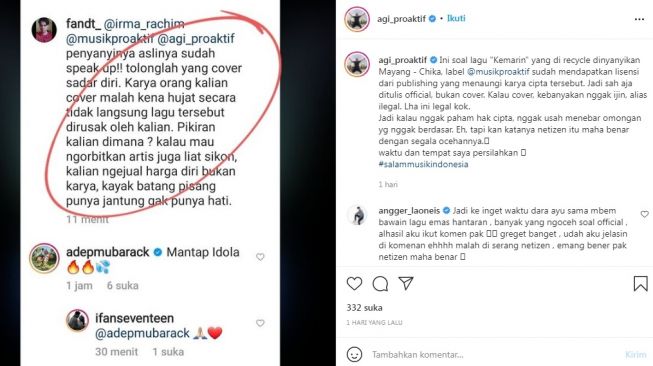 Unggahan soal adik Vanessa Angel [Instagram/@agi_proaktif]