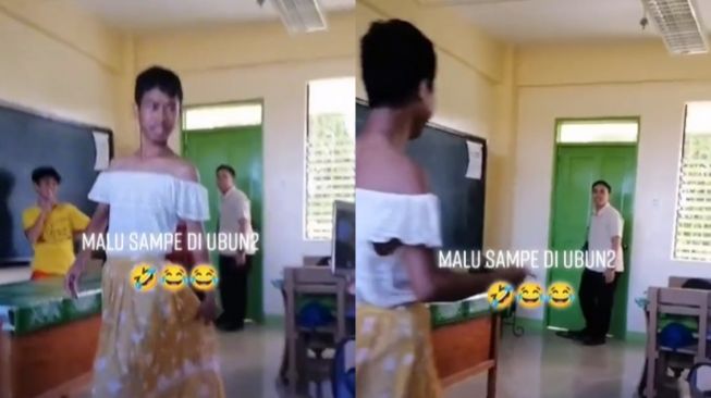 Asik Fashion Show di Kelas, Murid Terkejut Tetiba Guru Datang (TikTok)