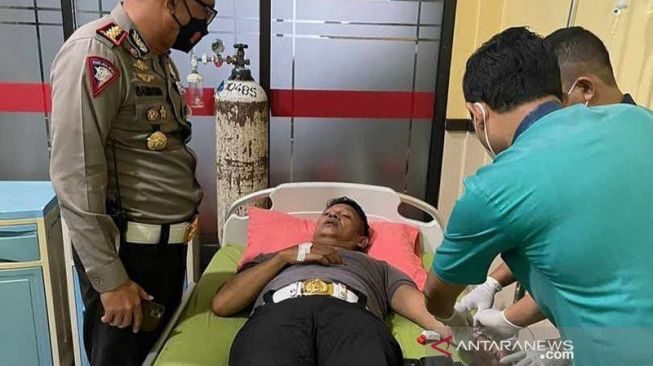 AKBP Dermawan Karosekali menjalani perawatan intensif di RS Kramatjati Jakarta [Foto: ANTARA]