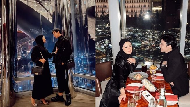 Potret Dinda Hauw dan Rey Mbayang Liburan di Dubai. (Instagram/@rey_mbayang)